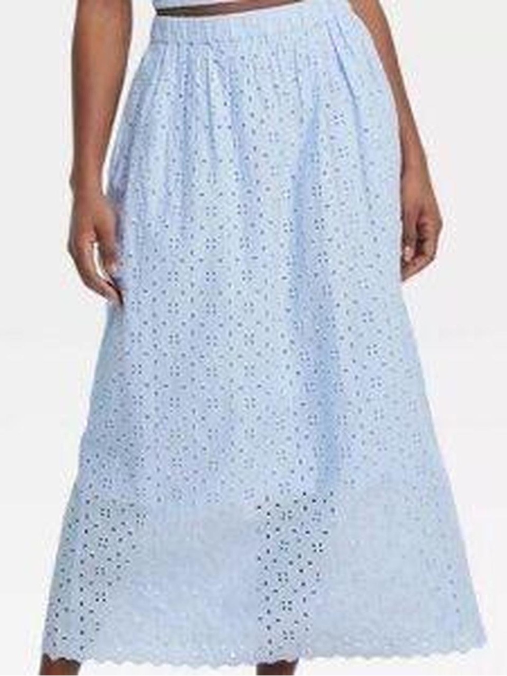 Universal Thread Lilac Eyelet Maxi Skirt